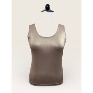Gold Metallic Tank, Size M